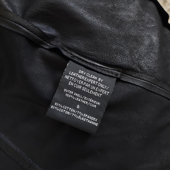 LAMARQUE New Brenda Leather Moto Jacket - Medium - Picture 9 of 10